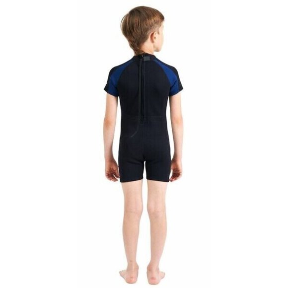 Lemorecn Wetsuit Youth Premium Neoprene 2mm Swim Suit Shorty (US 8) - Picture 5 of 10